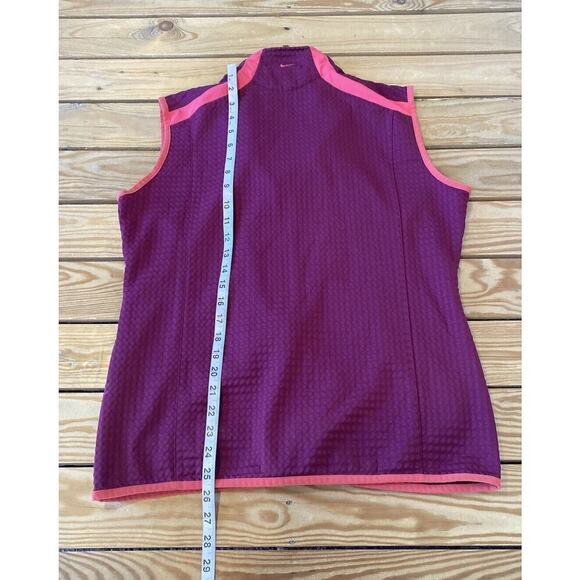 Nike Golf Full Zip Vest Size Large Women’s Pink - Picture 6 of 7